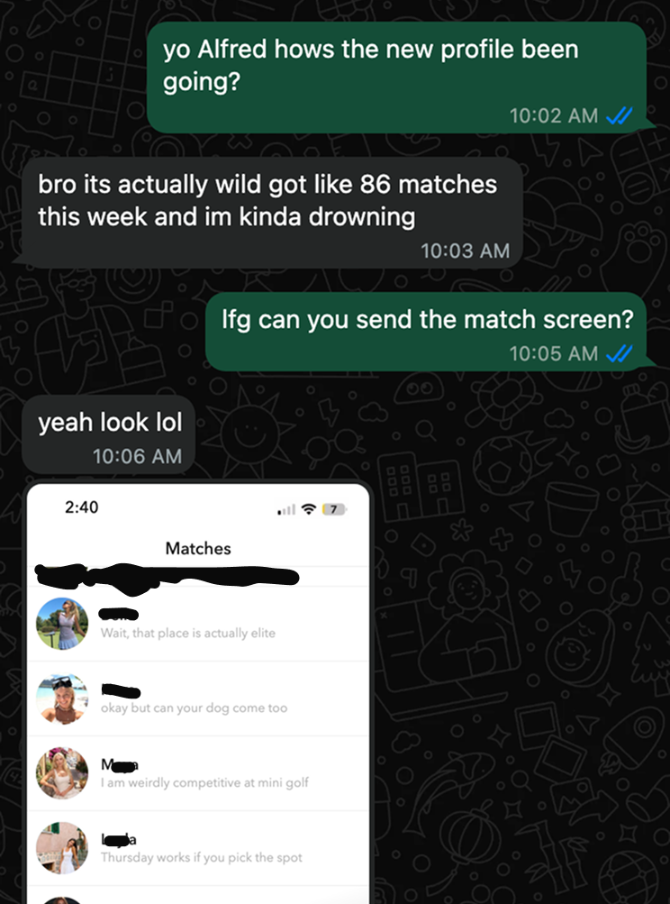 Text proof from Alfred showing 86 matches after the rebuild.